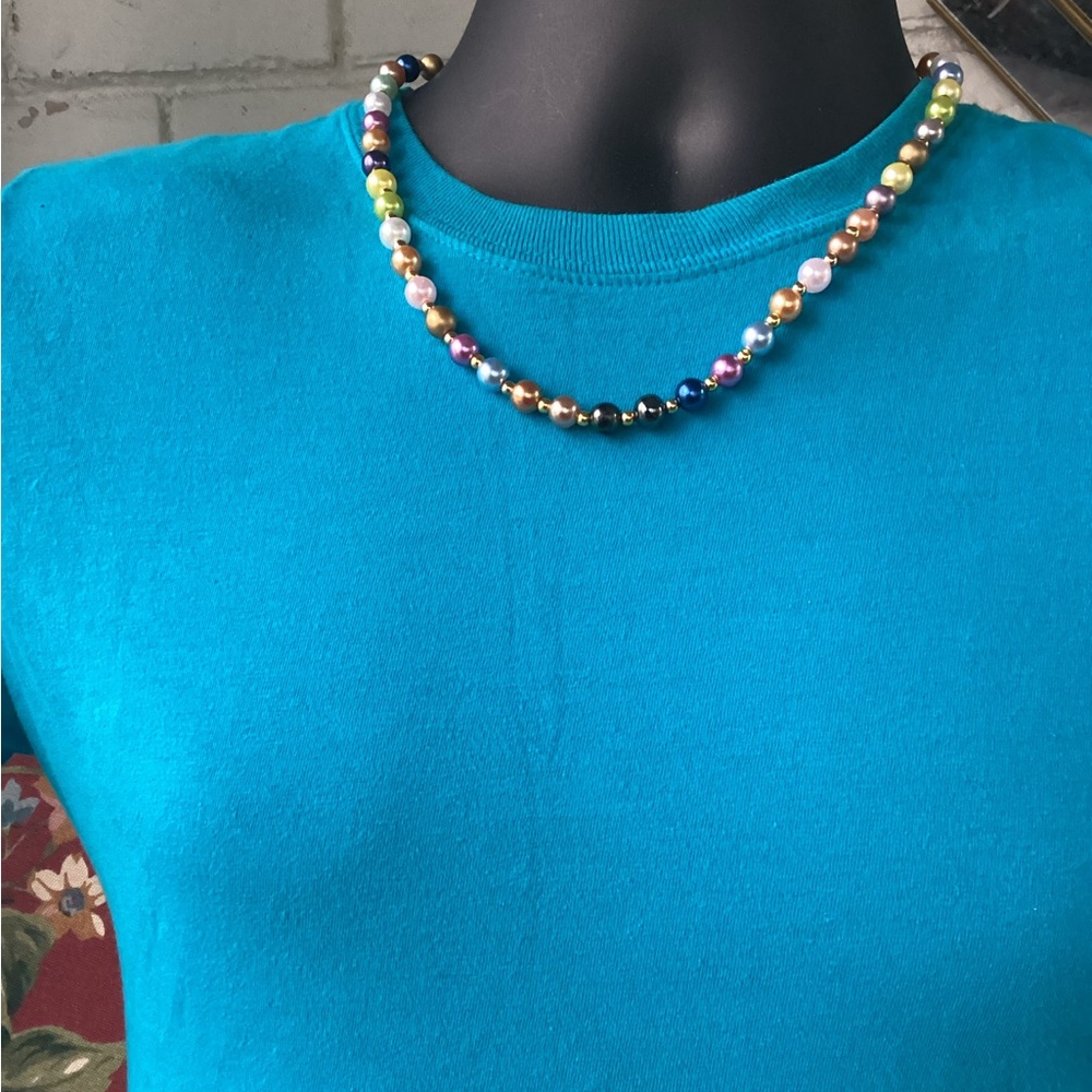 Men’s Pastel Pearl Necklace